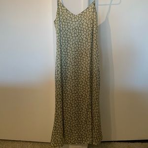 Silk Reformation dress with side slit